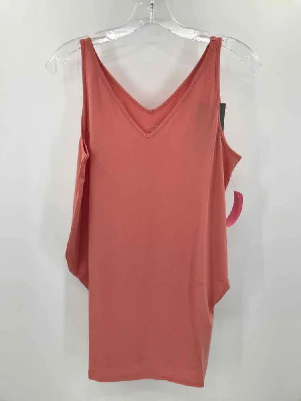 Pre-Owned Garnet Hill Orange Size Small Tank Top white tank top