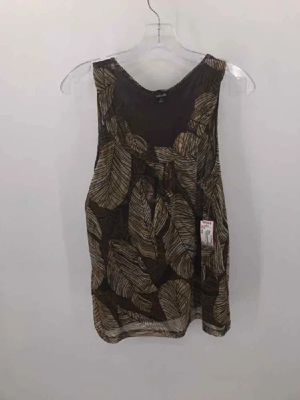 Pre-Owned Rafaella Brown Size Small Tank Top spandex blend tank