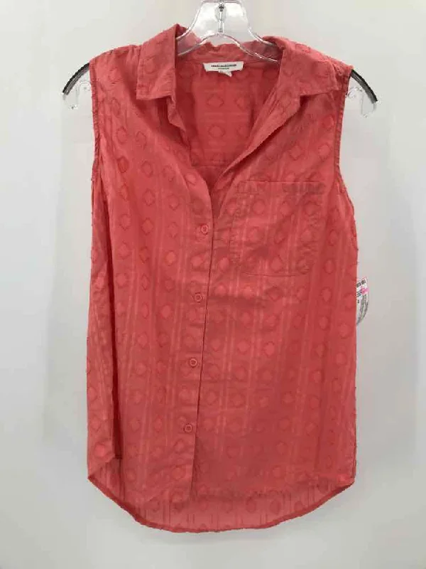 Pre-Owned Beach Lunch Lounge Orange Size XS Tank Top strapless tank top