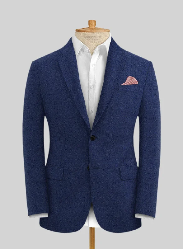 Solbiati Pericle Blue Linen Jacket Fleece Jacket Down Jacket Feather Jacket