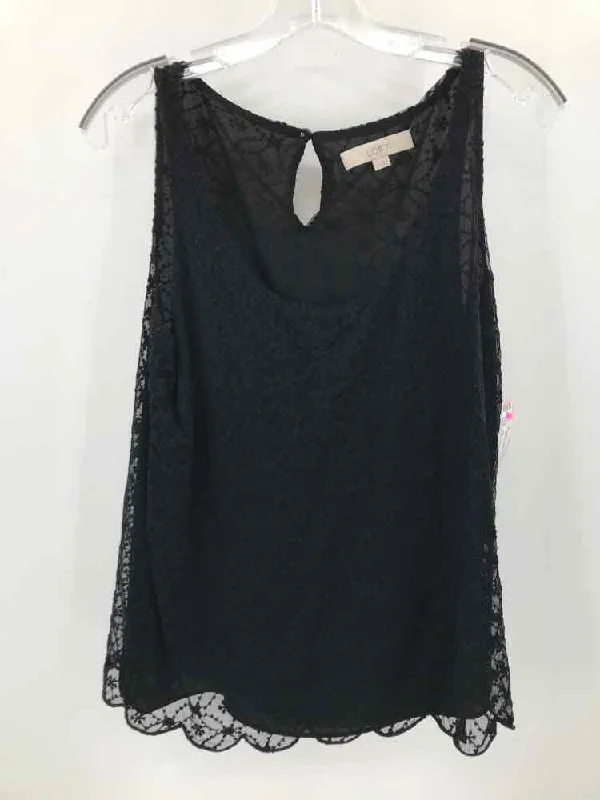 Pre-Owned Loft Black Size XS Tank Top athletic tank top