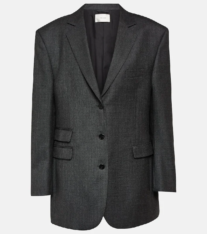The Row Ule wool suit jacket Zippered Jacket Buttoned Jacket Snapped Jacket