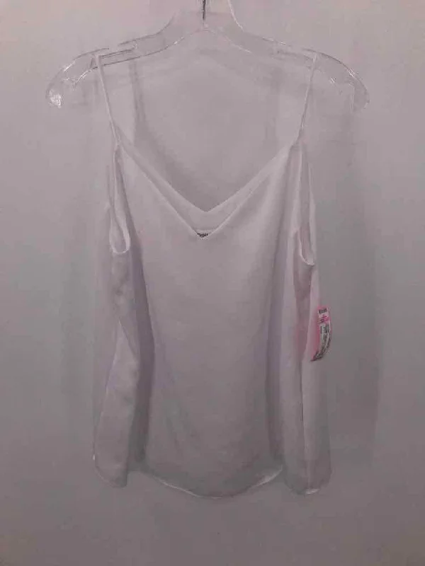 Pre-Owned Calvin Klein White Size Small Tank Top v-neck tank top