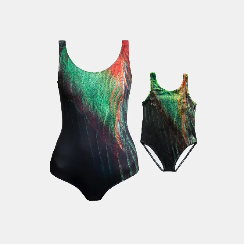 GLOSSY IBIS - SWIMSUITS DUO Lace-Detail Bikini Set