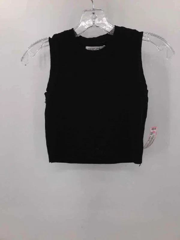 Pre-Owned luc-ce Black Size Medium Tank Top scoop neck tank