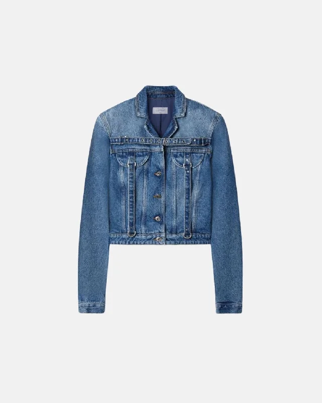 Off White Women Cargo Crop Jacket Blue No Color Chenille Fabric Brocade Fabric Lace Fabric Off White Women Cargo Crop Jacket Blue No Color Chenille Fabric Brocade Fabric Lace Fabric