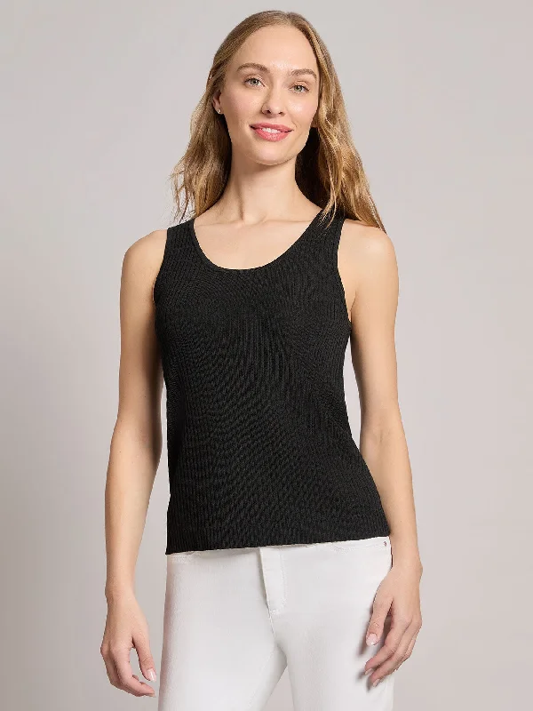 Sutton Scoop Neck Tank Top teal tank top