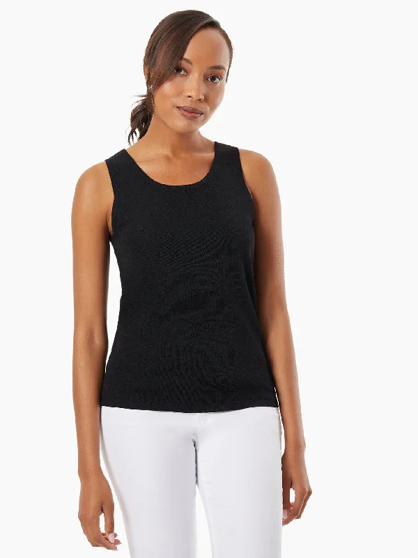 Scoop Neck Knit Tank Top vintage tank top
