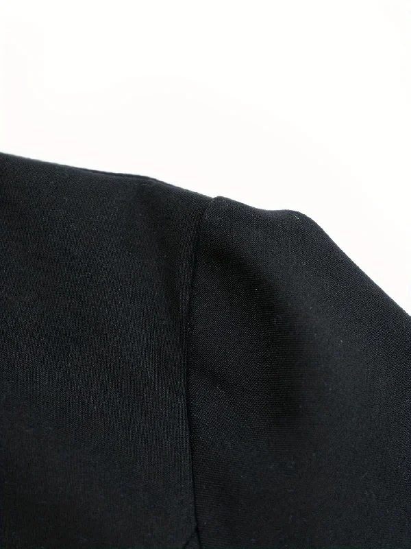 Button Detail Blazer Jacket Hooded Jacket Caped Jacket Shawl Collar Jacket