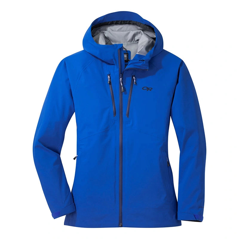 Outdoor Research MicroGravity AscentShell Womens Waterproof Hooded Jacket A-Line Jacket Boat Neck Shawl Collar Outdoor Research MicroGravity AscentShell Womens Waterproof Hooded Jacket A-Line Jacket Boat Neck Shawl Collar