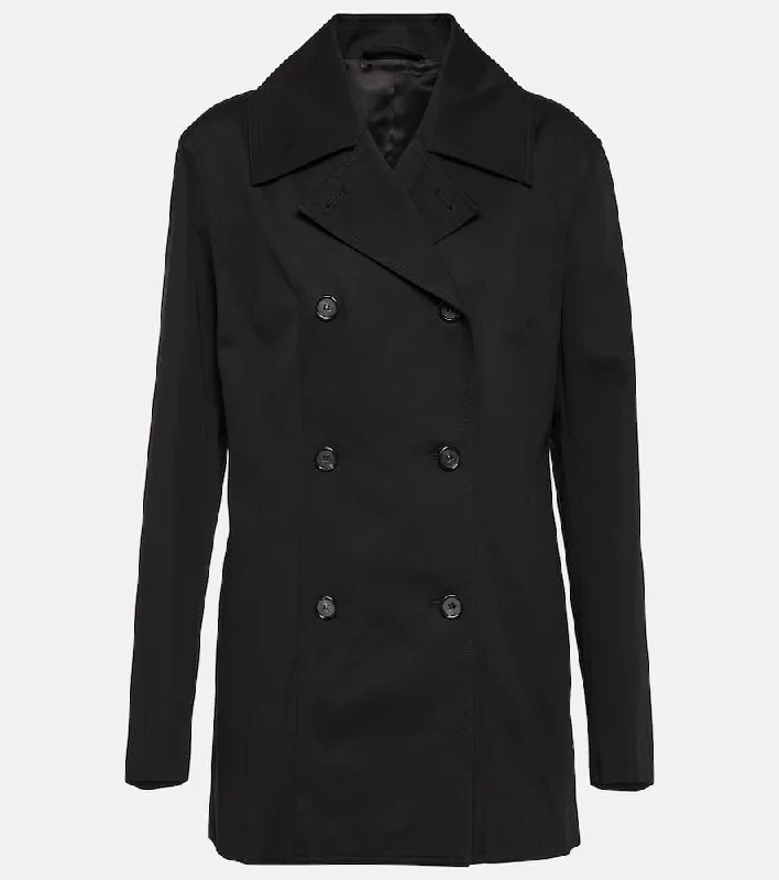 Toteme Double-breasted cotton jacket Zippered Jacket Buttoned Jacket Snapped Jacket