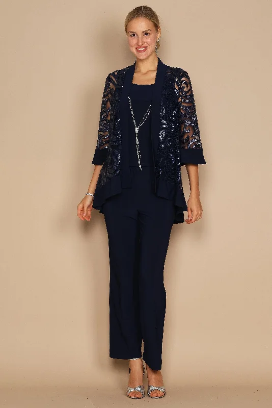 R&M Richards 2343 Formal Pantsuit With Jacket CLEARANCE Faux Fur Jacket Real Fur Jacket Shearling Jacket R&M Richards 2343 Formal Pantsuit With Jacket CLEARANCE Faux Fur Jacket Real Fur Jacket Shearling Jacket