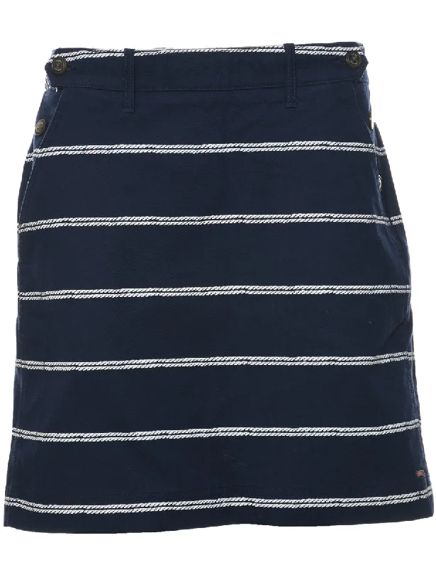 Tommy Hilfiger A-line Skirt - M silk skirt sleek