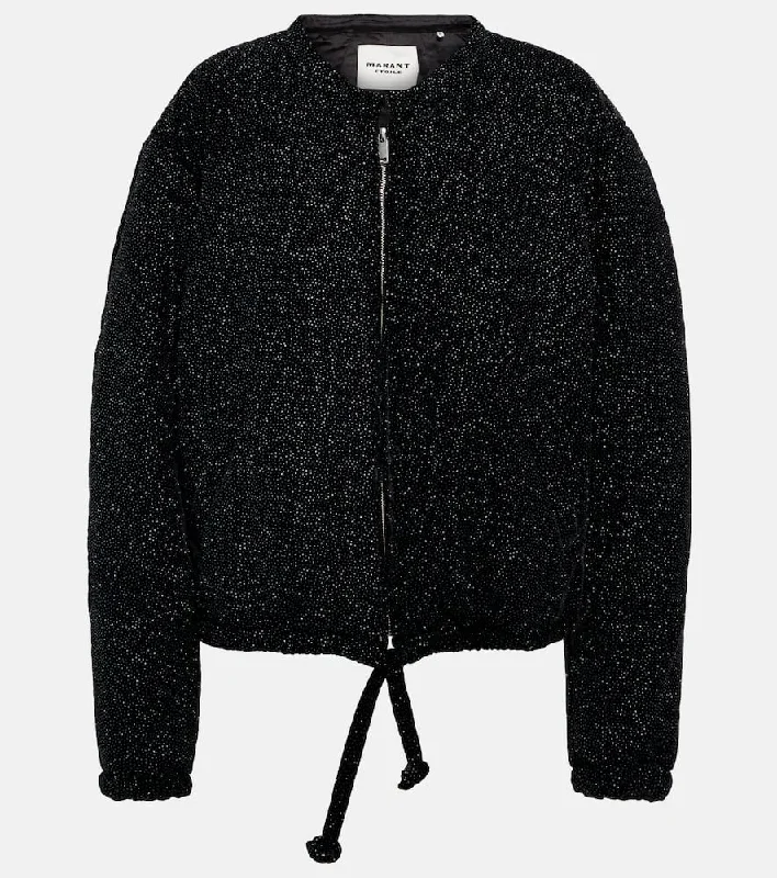 Marant Etoile Atala velvet jacket Tiered Jacket Buttoned Jacket Zippered Jacket
