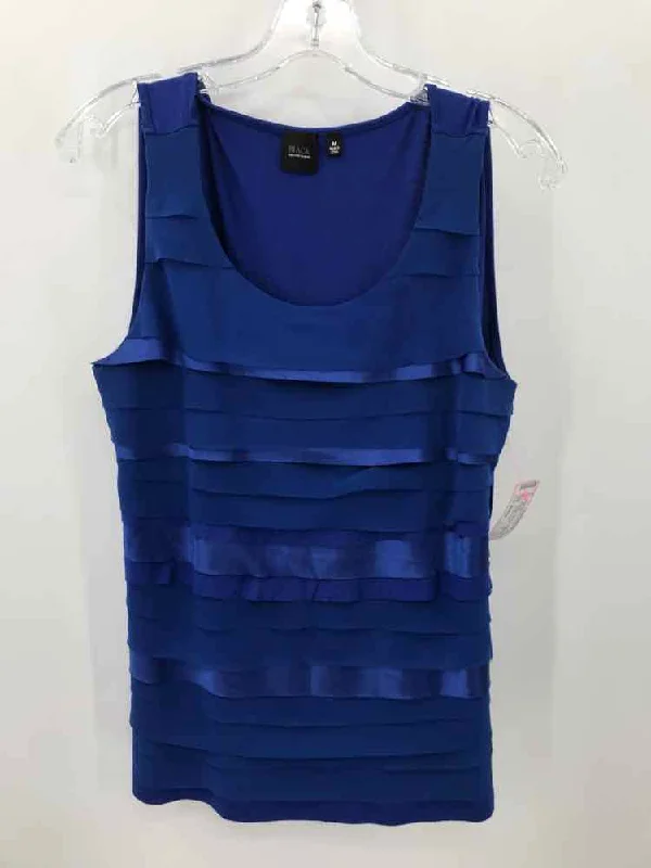 Pre-Owned Black Saks Fifth Avenue Blue Size Medium Tank Top workout tank top