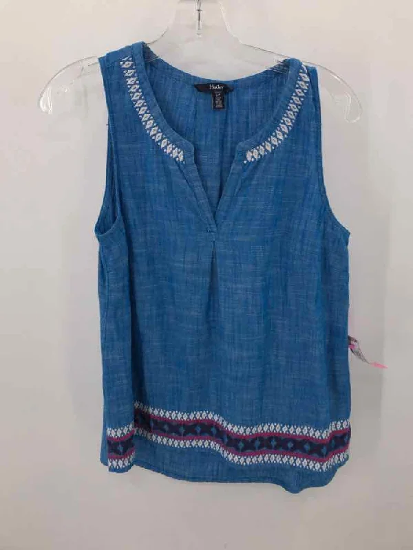Pre-Owned Hatley Blue Size Small Tank Top turquoise tank top