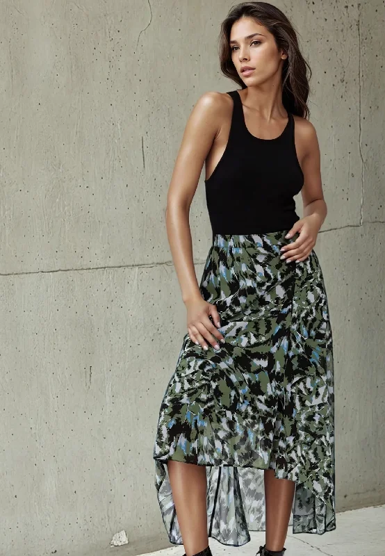 GALLANT SKIRT DOWN wool skirt sturdy