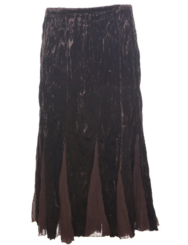 Velvet Full Skirt - L lace skirt delicate