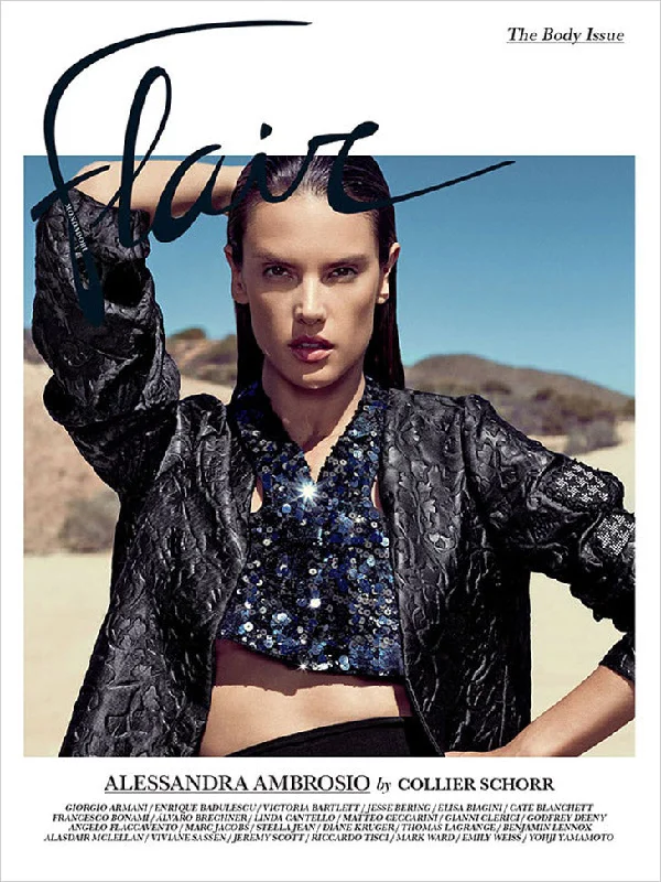 FLAIR Magazine Italia May 2014 ALESSANDRA AMBROSIO Swimsuit JESSICA MILLER Sealed Comfortable Swim Dress