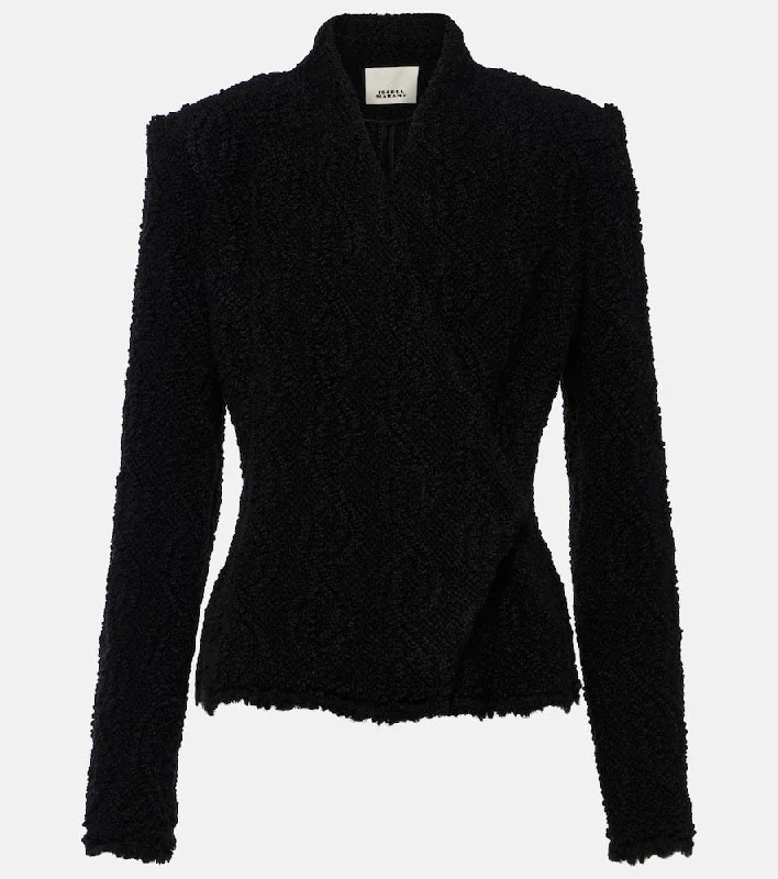 Isabel Marant Loyana wool-blend jacket Front Pockets Side Pockets Patch Pockets