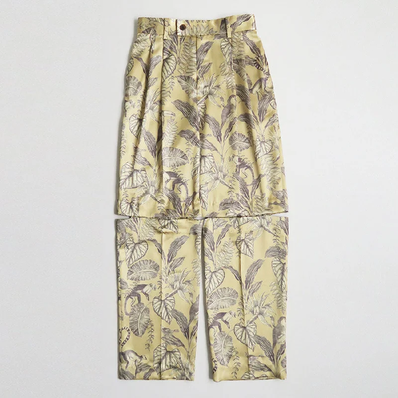 SALE 60%OFF ! <br/>【INSCRIRE/アンスクリア】<br>Animal Print 2 Way Pants <br>I23SS-PT104 Cozy Fitted Pants