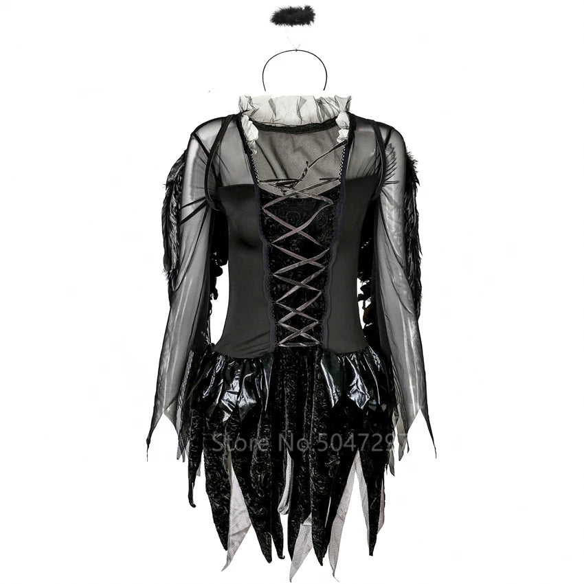 Advbridge Cosplay Evil Witch Halloween Costumes Women Scary Bride Costume Halloween Dresses Women Fashion Carnival Party Dress Angel Devil Pleated Skirt Elegant Advbridge Cosplay Evil Witch Halloween Costumes Women Scary Bride Costume Halloween Dresses Women Fashion Carnival Party Dress Angel Devil Pleated Skirt Elegant