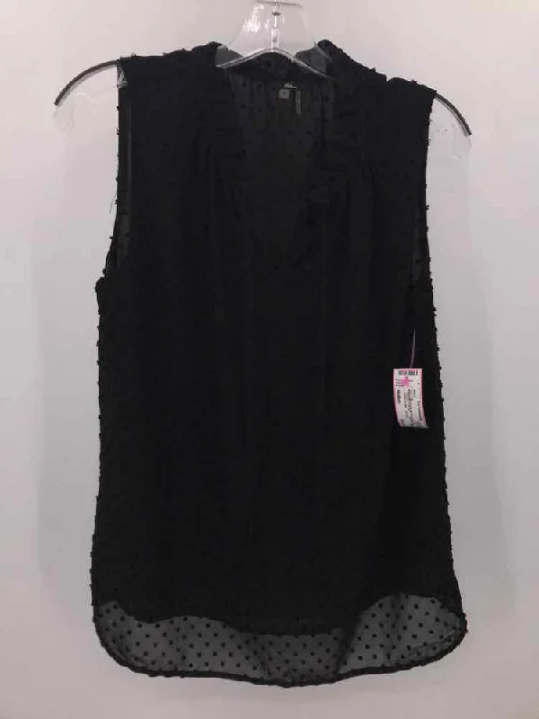 Pre-Owned Milano Black Size Medium Tank Top strapless tank top
