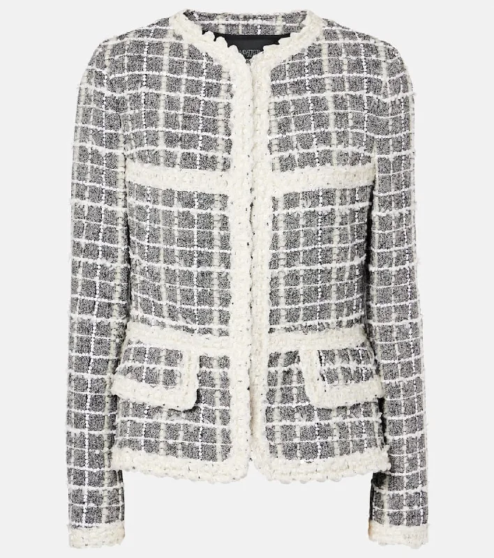 Giambattista Valli Wool-blend bouclé jacket Knit Jacket Woven Jacket Fleece Jacket Giambattista Valli Wool-blend bouclé jacket Knit Jacket Woven Jacket Fleece Jacket
