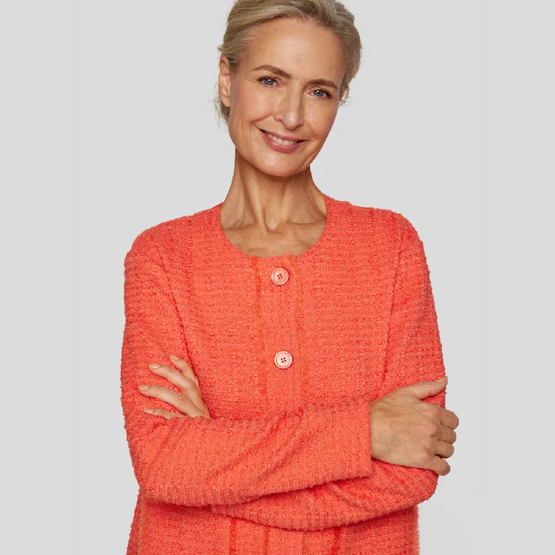 Rabe Sunny Side Orange Jacket Chenille Jacket Brocade Jacket Lace Jacket