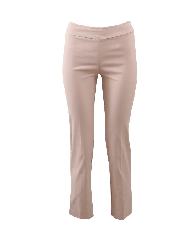 Venezia Pull-On Ankle Slit Pant Chic Capri Pants