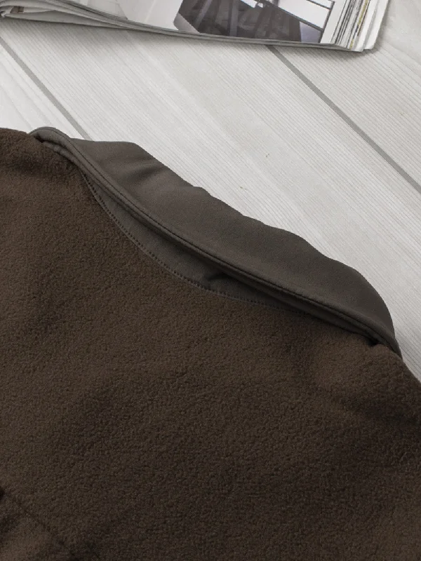 Brown Soft Fleece Jacket Rayon Fabric Velvet Fabric Corduroy Fabric