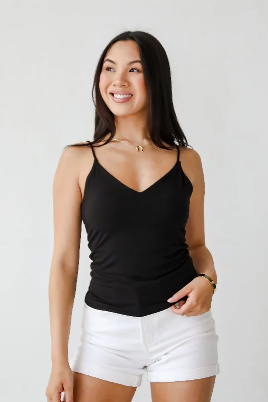 Madeline Everyday V-Neck Tank solid color tank