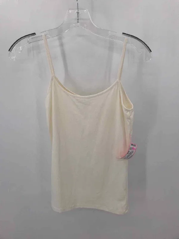 Pre-Owned Zara White Size Small Tank Top cold shoulder tank