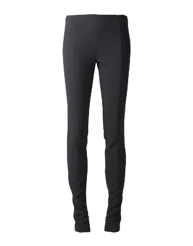 Side Zip Pant Trendy Wide-Legged Trousers