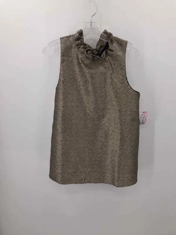 Pre-Owned Pomander Place Gold Size Large Tank Top cropped tank top